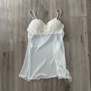 Linea Donatella White Lace Chemise Slip